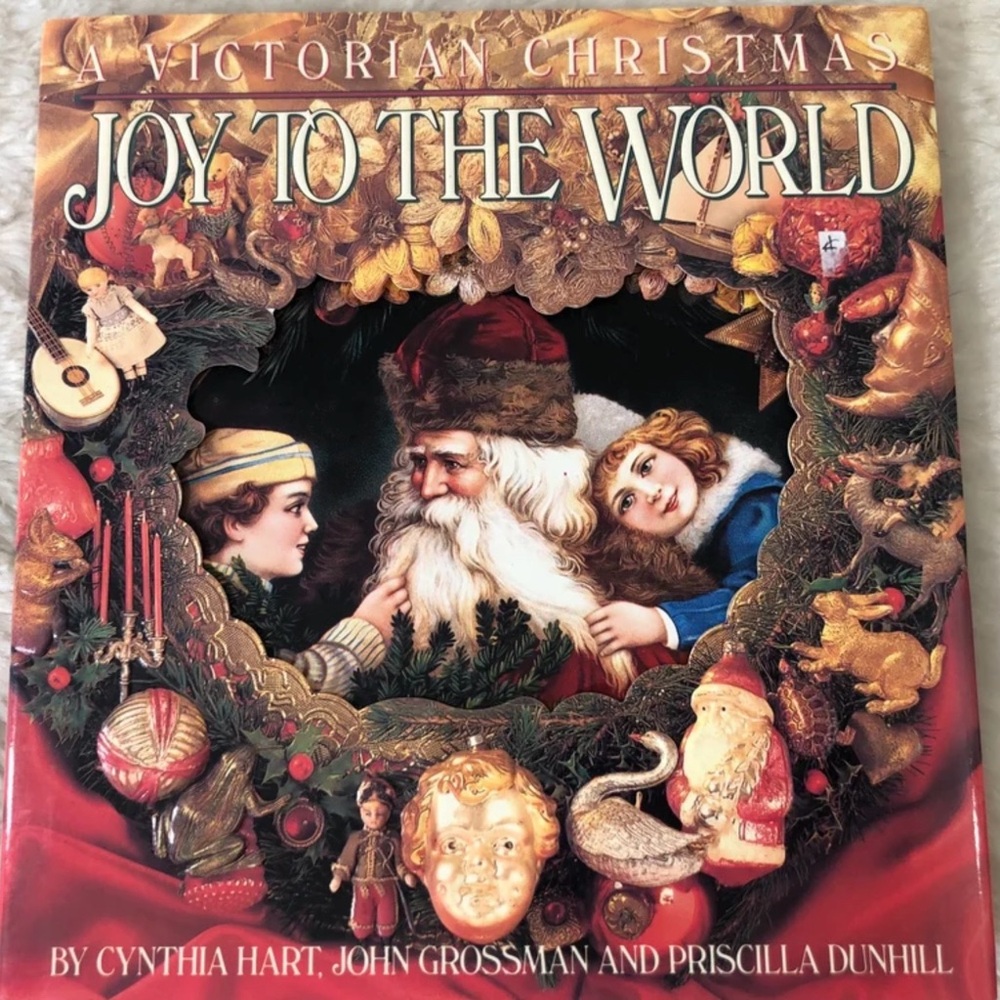 Vintage 90s Cynthia Hart Joy to the World Victorian Christmas book